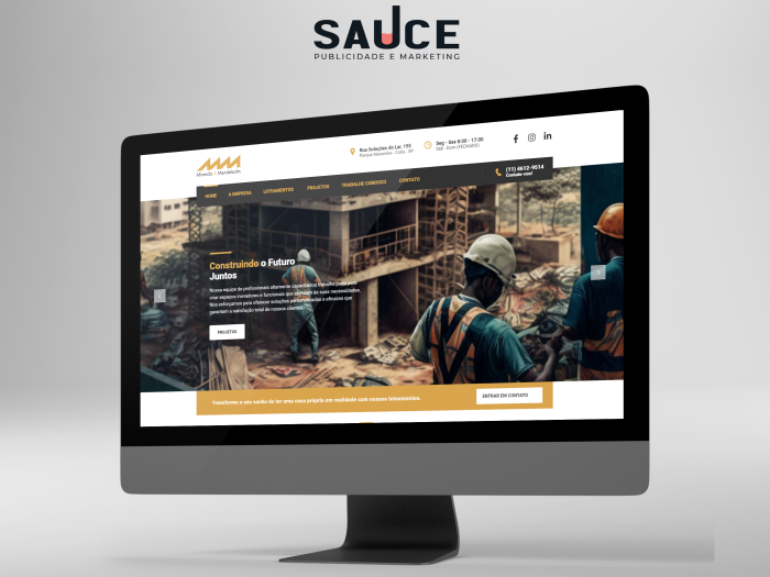 Criação de Site para Construtora